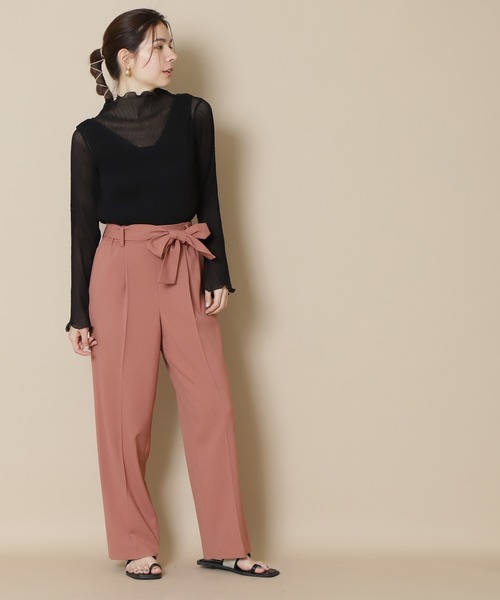 N.（N. Natural Beauty Basic）（エヌエヌナチュラルビューティーベーシック）の「【S Size Line】◆リボン付イージーパンツ（その他パンツ・レディース・レンガ/グレイッシュベージュ/ナチュラル・SMALL/MEDIUM）」の22枚目の写真