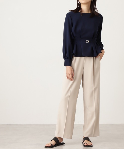 N.（N. Natural Beauty Basic）（エヌエヌナチュラルビューティーベーシック）の「【S Size Line】◆リボン付イージーパンツ（その他パンツ・レディース・レンガ/グレイッシュベージュ/ナチュラル・SMALL/MEDIUM）」の14枚目の写真