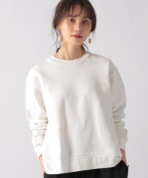 Ezick（エジック）の「ロゴオーバースウェット（スウェット・レディース・ホワイト/ブラック/ピンク・FREE）」の2枚目の写真