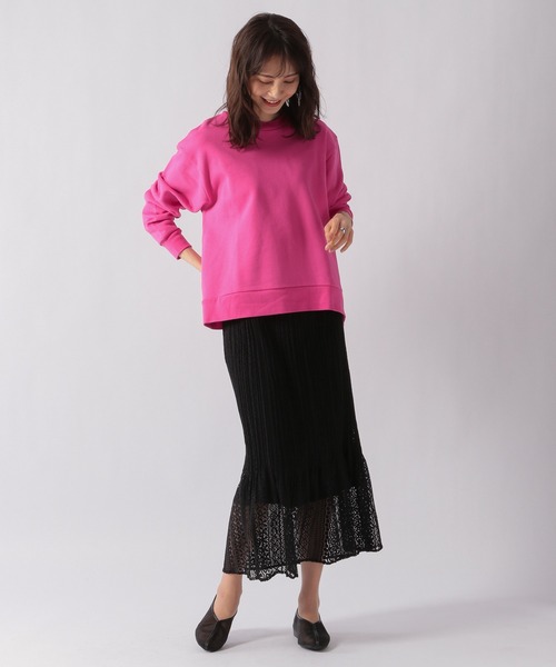 Ezick（エジック）の「ロゴオーバースウェット（スウェット・レディース・ホワイト/ブラック/ピンク・FREE）」の8枚目の写真