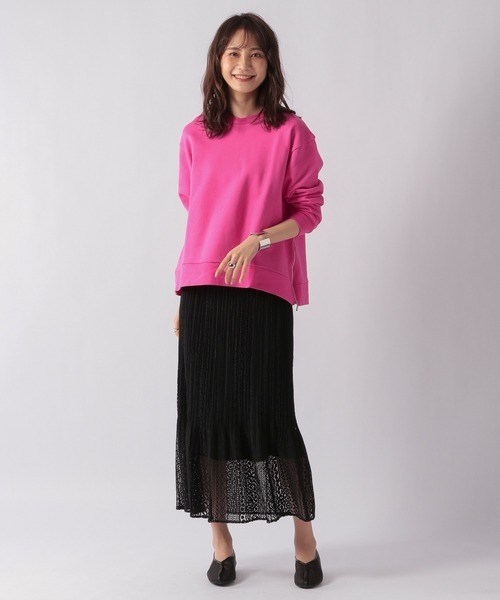 Ezick（エジック）の「ロゴオーバースウェット（スウェット・レディース・ホワイト/ブラック/ピンク・FREE）」の12枚目の写真