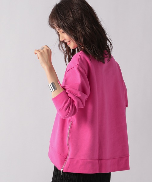 Ezick（エジック）の「ロゴオーバースウェット（スウェット・レディース・ホワイト/ブラック/ピンク・FREE）」の4枚目の写真