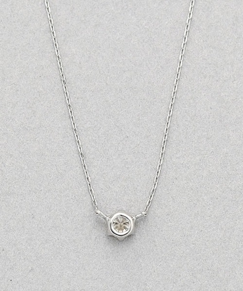 BLOOM（ブルーム）の「プラチナダイヤモンドネックレス（0.15ct