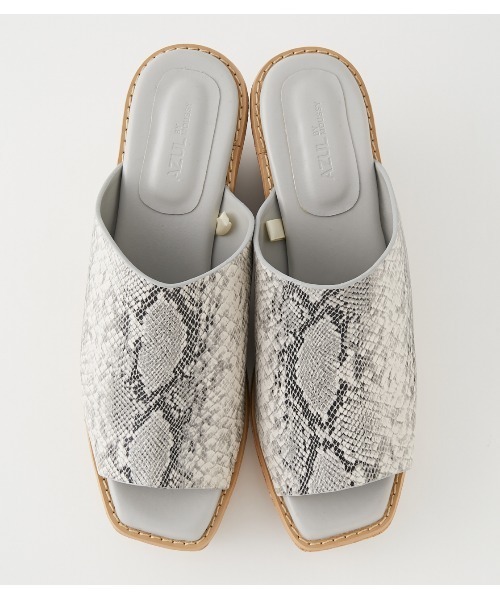 AZUL by moussy（アズールバイマウジー）の「CORK WEDGE SANDALS/コルクウェッジサンダル（サンダル・レディース・ブラック/グレー系その他/シルバー・SMALL/MEDIUM/LARGE）」の8枚目の写真