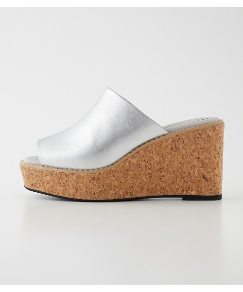 AZUL by moussy（アズールバイマウジー）の「CORK WEDGE SANDALS/コルクウェッジサンダル（サンダル・レディース・ブラック/グレー系その他/シルバー・SMALL/MEDIUM/LARGE）」の18枚目の写真