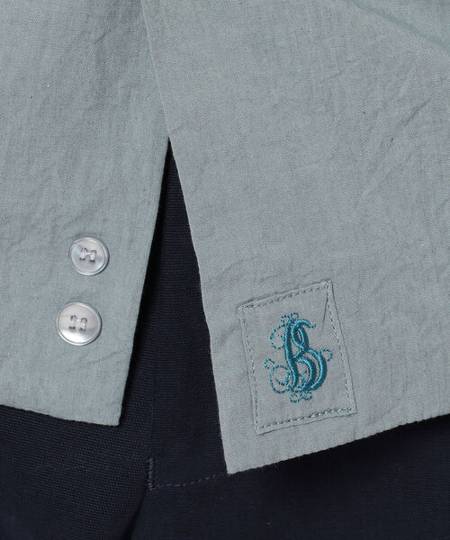 BOHEMIANS(ボヘミアンズ)の「BOHEMIANS/ボヘミアンズ COL CH GARDEN PATCH A OPEN L/S SHIRTS(シャツ/ブラウス・メンズ・サックスブルー・MEDIUM/X-LARGE/LARGE)」の10枚目の写真