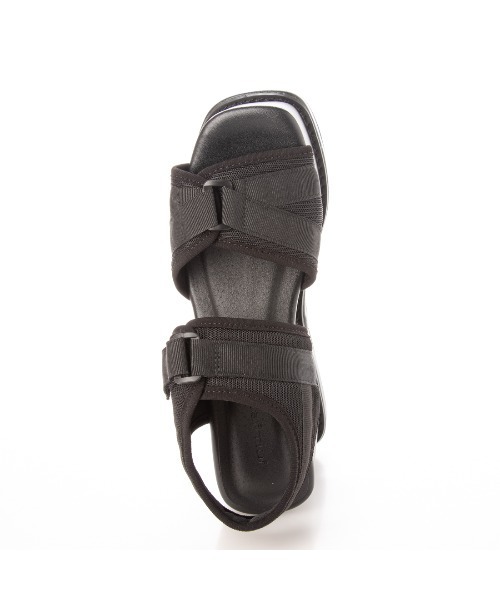 Mafmof(マフモフ)の「Mafmof(マフモフ) ベルクロテイストのコバ付き厚底ウェッジ サンダル(サンダル・レディース・ホワイト/ブラック・M/L/LL/S)」の12枚目の写真