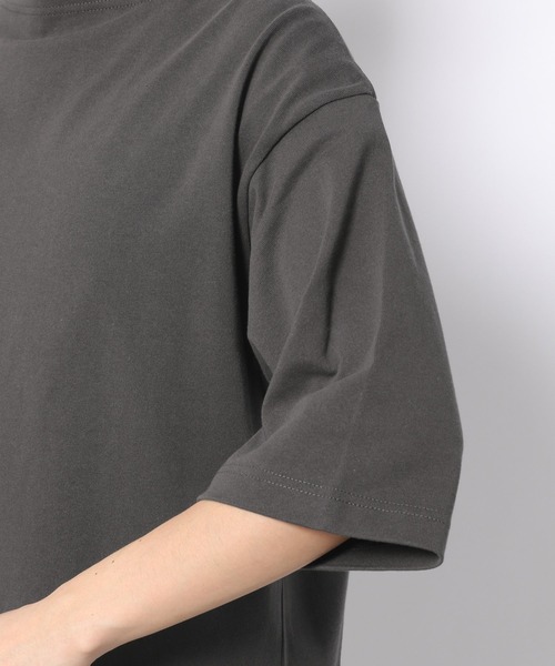 LAKOLE(ラコレ)の「度詰めクロップドバスクTシャツ / 932085(Tシャツ/カットソー・メンズ・サックスブルー/グレー/ホワイト/ブラック/オフホワイト・MEDIUM/LARGE)」の20枚目の写真