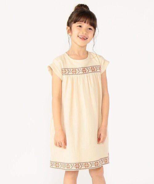セール Ships Kids クロス ステッチ ガーゼ ワンピース 100 130cm ワンピース Ships シップス のファッション通販 Zozotown