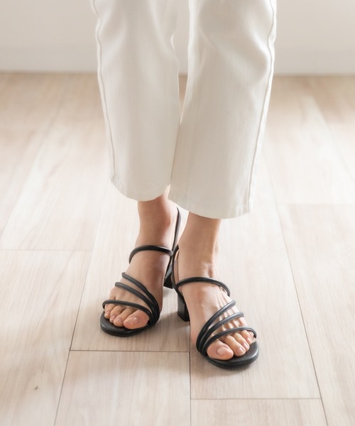 Rewde（ルゥデ）の「細ストラップサンダル（1R18-SA04）（サンダル・レディース・ブルー/キャメル/ブラック/ホワイト・S/L/M/LL）」の20枚目の写真