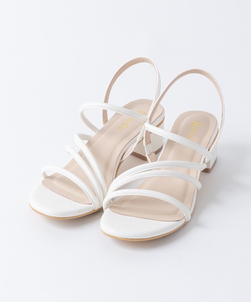 Rewde（ルゥデ）の「細ストラップサンダル（1R18-SA04）（サンダル・レディース・ブルー/キャメル/ブラック/ホワイト・S/L/M/LL）」の5枚目の写真