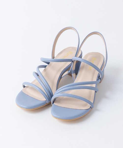 Rewde（ルゥデ）の「細ストラップサンダル（1R18-SA04）（サンダル・レディース・ブルー/キャメル/ブラック/ホワイト・S/L/M/LL）」の14枚目の写真