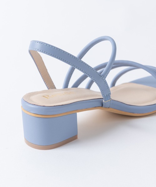 Rewde（ルゥデ）の「細ストラップサンダル（1R18-SA04）（サンダル・レディース・ブルー/キャメル/ブラック/ホワイト・S/L/M/LL）」の8枚目の写真