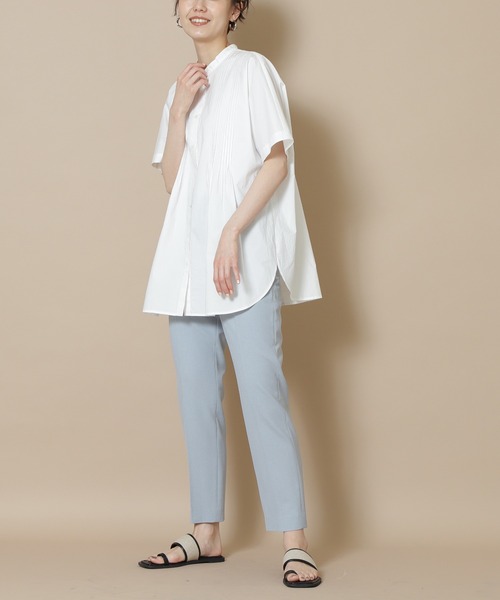 N.（N. Natural Beauty Basic）（エヌエヌナチュラルビューティーベーシック）の「【S Size Line】◆ドライタッチテーパードパンツ（その他パンツ・レディース・ブルー/ネイビー/ベージュ/オフホワイト/グリーン・SMALL/MEDIUM）」の5枚目の写真