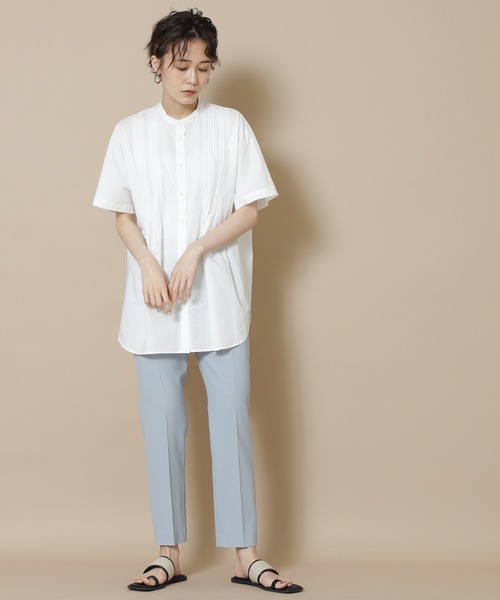 N.（N. Natural Beauty Basic）（エヌエヌナチュラルビューティーベーシック）の「【S Size Line】◆ドライタッチテーパードパンツ（その他パンツ・レディース・ブルー/ネイビー/ベージュ/オフホワイト/グリーン・SMALL/MEDIUM）」の12枚目の写真