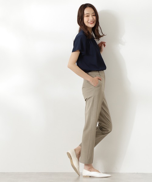 N.（N. Natural Beauty Basic）（エヌエヌナチュラルビューティーベーシック）の「【S Size Line】◆ドライタッチテーパードパンツ（その他パンツ・レディース・ブルー/ネイビー/ベージュ/オフホワイト/グリーン・SMALL/MEDIUM）」の17枚目の写真