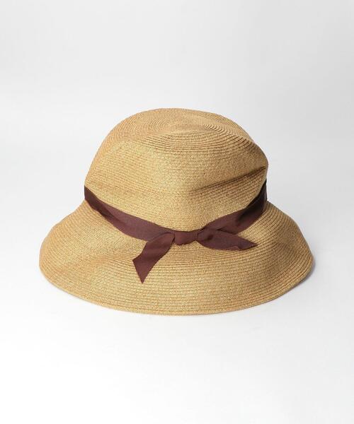 BEAUTY&YOUTH UNITED ARROWS（ビューティーアンドユースユナイテッドアローズ）の「BY ペーパーホールドリボンハット（ハット・レディース・ブラック/ベージュ/ブラウン・FREE）」の7枚目の写真