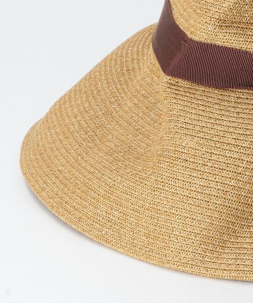 BEAUTY&YOUTH UNITED ARROWS（ビューティーアンドユースユナイテッドアローズ）の「BY ペーパーホールドリボンハット（ハット・レディース・ブラック/ベージュ/ブラウン・FREE）」の6枚目の写真