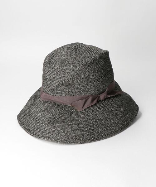 BEAUTY&YOUTH UNITED ARROWS（ビューティーアンドユースユナイテッドアローズ）の「BY ペーパーホールドリボンハット（ハット・レディース・ブラック/ベージュ/ブラウン・FREE）」の9枚目の写真