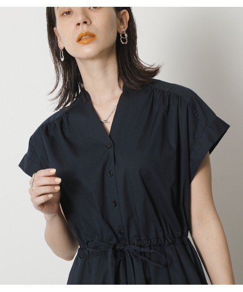 crie conforto（クリーコンフォルト）の「バックポイントウエストギャザーワンピース（ワンピース・レディース・ダークグリーン/ベージュ/ダークネイビー・SMALL/MEDIUM/LARGE）」の21枚目の写真