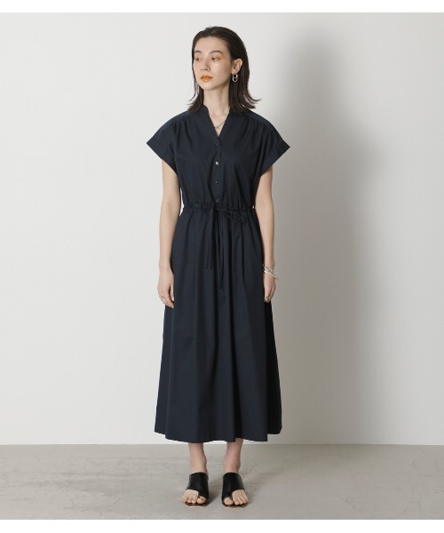 crie conforto（クリーコンフォルト）の「バックポイントウエストギャザーワンピース（ワンピース・レディース・ダークグリーン/ベージュ/ダークネイビー・SMALL/MEDIUM/LARGE）」の6枚目の写真