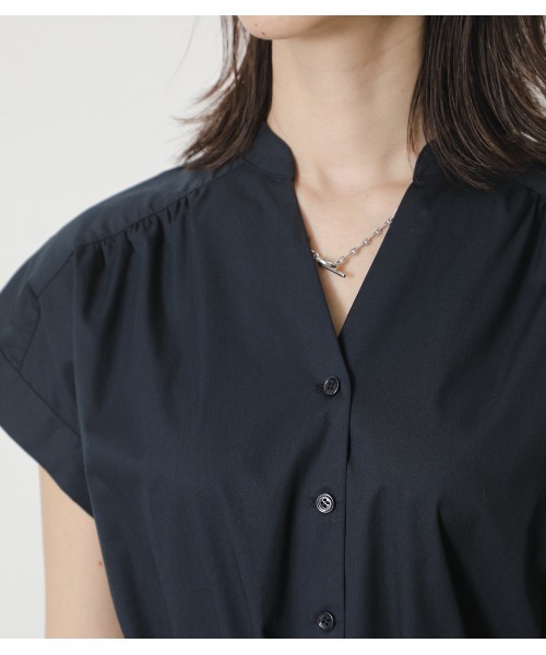 crie conforto（クリーコンフォルト）の「バックポイントウエストギャザーワンピース（ワンピース・レディース・ダークグリーン/ベージュ/ダークネイビー・SMALL/MEDIUM/LARGE）」の18枚目の写真