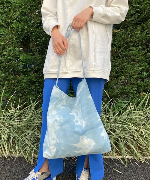 Factor=（ファクターイコール）の「タイダイウォッシュショルダーバッグ（トートバッグ・レディース・オレンジ/カーキ/ブルー・FREE）」の13枚目の写真