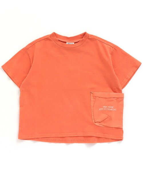 BREEZE(ブリーズ)の「/ガーメントダイTシャツ(Tシャツ/カットソー・キッズ・チャコール/ピンク/ライム/ブルー・90/130/140/150/100/110/120)」の4枚目の写真