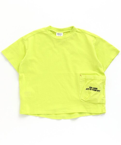 BREEZE(ブリーズ)の「/ガーメントダイTシャツ(Tシャツ/カットソー・キッズ・チャコール/ピンク/ライム/ブルー・90/130/140/150/100/110/120)」の2枚目の写真