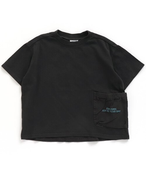 BREEZE(ブリーズ)の「/ガーメントダイTシャツ(Tシャツ/カットソー・キッズ・チャコール/ピンク/ライム/ブルー・90/130/140/150/100/110/120)」の1枚目の写真