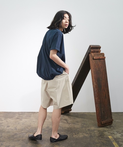 Dulcamara（ドゥルカマラ）の「【SUMMER ITEM】 チノチノセンタープレスショートPT（チノパンツ・メンズ・ブラック/ブルー/ライトベージュ・1/0）」の6枚目の写真