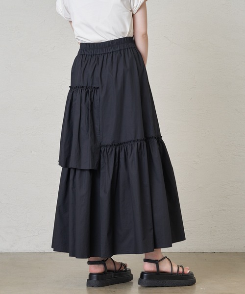 Chico(チコ)の「ランダムティアードタイプライタースカート(スカート・レディース・ブラック/ホワイト/パープル・FREE)」の10枚目の写真