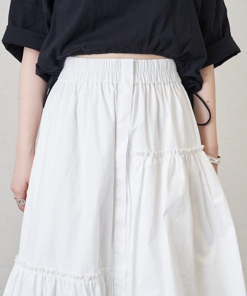 Chico(チコ)の「ランダムティアードタイプライタースカート(スカート・レディース・ブラック/ホワイト/パープル・FREE)」の21枚目の写真