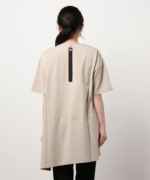 Cepica（セピカ）の「バッグZIPイレヘムチュニック（Tシャツ/カットソー・レディース・チャコールグレー/ベージュ・FREE）」の4枚目の写真