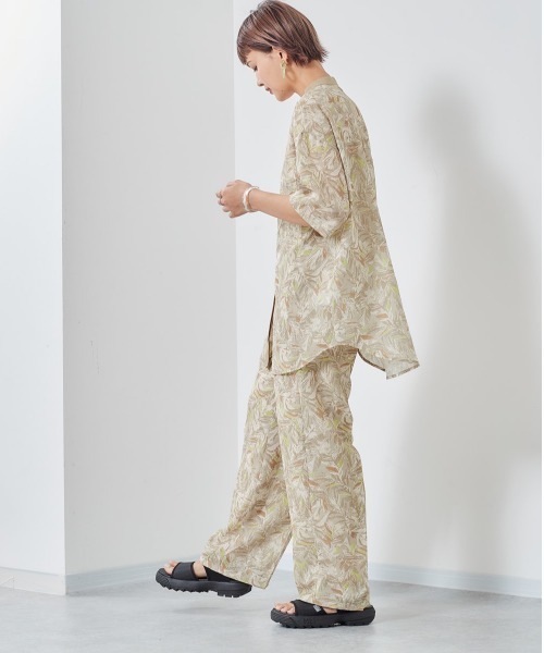 cepo（セポ）の「ネオンボタニカル柄パンツ（その他パンツ・レディース・オフホワイト/ネイビー・M）」の10枚目の写真