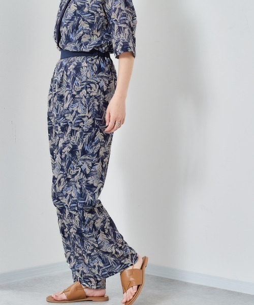 cepo（セポ）の「ネオンボタニカル柄パンツ（その他パンツ・レディース・オフホワイト/ネイビー・M）」の9枚目の写真