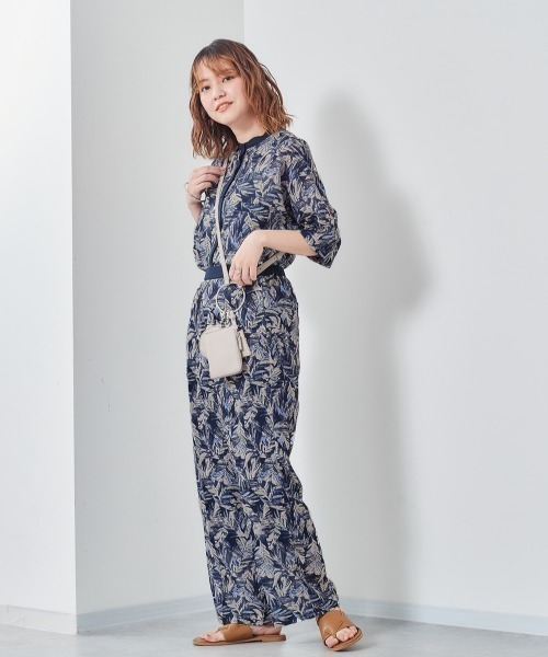 cepo（セポ）の「ネオンボタニカル柄パンツ（その他パンツ・レディース・オフホワイト/ネイビー・M）」の6枚目の写真