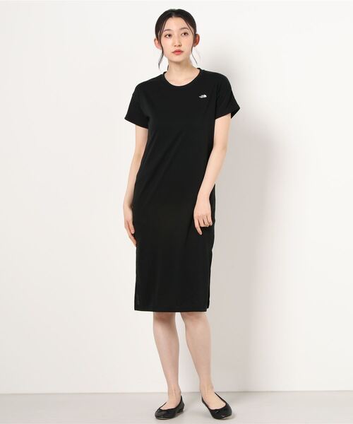 THE NORTH FACE（ザノースフェイス）の「ザ ノース フェイス THE NORTH FACE アウトドア 半袖Tシャツ S/S Onepiece Crew(ショートスリーブワンピースクルー)（Tシャツ/カットソー・レディース・ブラック/グリーン/グレー・S/M/XL/L）」の2枚目の写真
