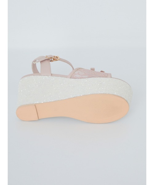 Ank Rouge（アンクルージュ）の「レース×グリッターーサンダル（サンダル・レディース・ピンク/ブラック・L/M）」の8枚目の写真