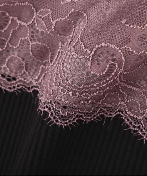 PROPORTION BODY DRESSING（プロポーションボディドレッシング）の「配色レースリブテレコカットソー / 1211260601（Tシャツ/カットソー・レディース・ブラック/ライトピンク/ブルー系その他・SMALL/MEDIUM）」の12枚目の写真