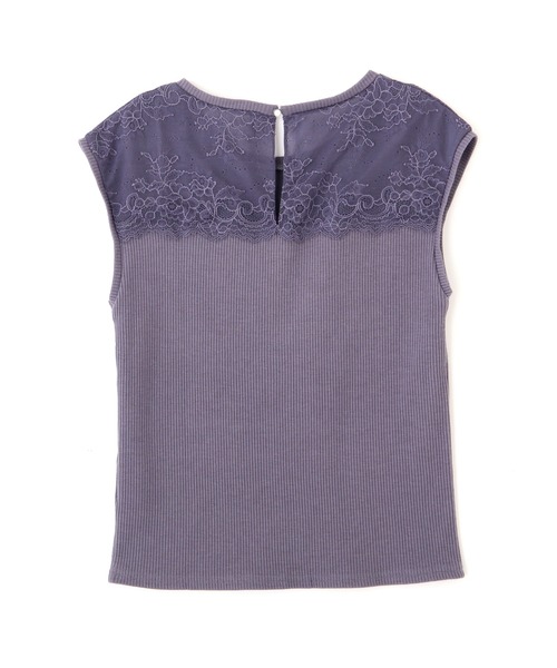 PROPORTION BODY DRESSING（プロポーションボディドレッシング）の「配色レースリブテレコカットソー / 1211260601（Tシャツ/カットソー・レディース・ブラック/ライトピンク/ブルー系その他・SMALL/MEDIUM）」の14枚目の写真