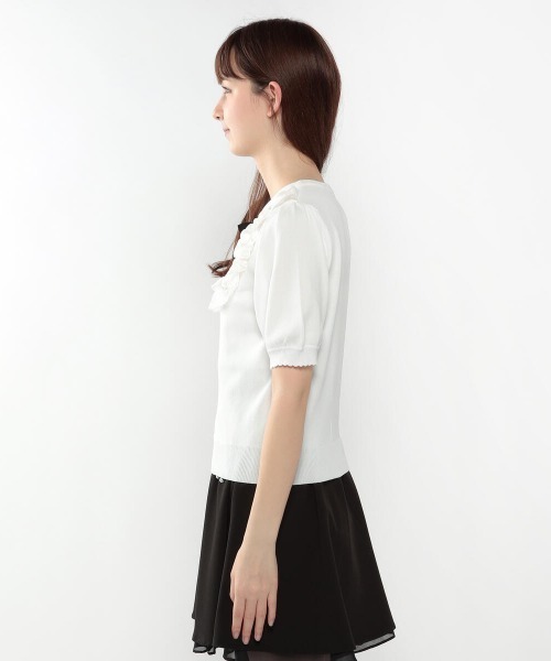 LODISPOTTO（ロディスポット）の「スクエアーフリルフェアリーニット（ニット/セーター・レディース・ピンク/ホワイト/ブラック/ライトブルー・MEDIUM）」の7枚目の写真