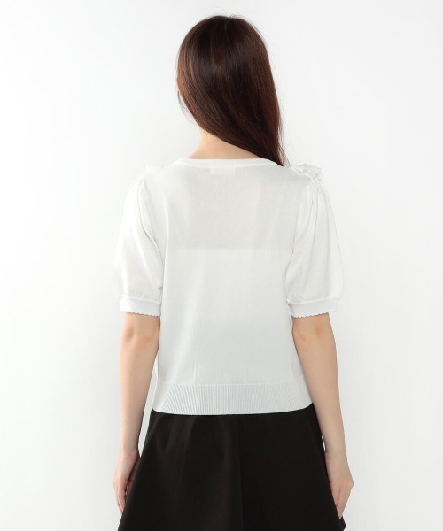 LODISPOTTO（ロディスポット）の「スクエアーフリルフェアリーニット（ニット/セーター・レディース・ピンク/ホワイト/ブラック/ライトブルー・MEDIUM）」の8枚目の写真