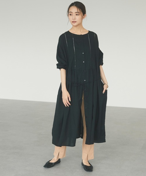 セール インドコットン ドビーウエストギャザーワンピース ワンピース Craft Standard Boutique クラフトスタンダードブティック のファッション通販 Zozotown