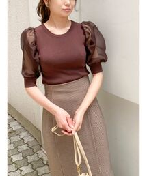 dazzlin | シアーハイネックニットトップス(ニット/セーター)