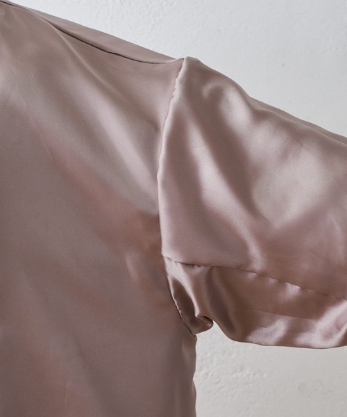 BEARDSLEY（ビアズリー）の「袖周りがゆったりしているのでニットも傷めず楽な着心地レザージャケット（その他アウター・レディース・ブラック/ベージュ・1/0）」の13枚目の写真