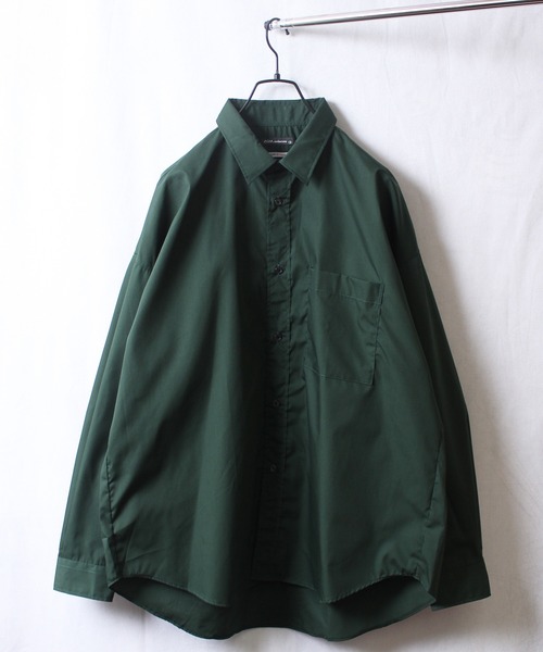 yield(イールド)の「【yield select apparel】TCビッグシャツ オーバーサイズ 217-05(シャツ/ブラウス・メンズ・ホワイト/ダークグリーン/ネイビー/グリーン/チャコールグレー・M/L)」の3枚目の写真
