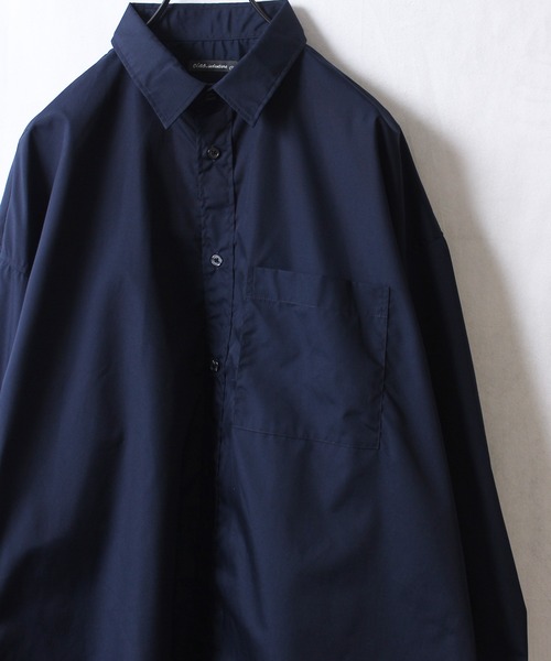 yield(イールド)の「【yield select apparel】TCビッグシャツ オーバーサイズ 217-05(シャツ/ブラウス・メンズ・ホワイト/ダークグリーン/ネイビー/グリーン/チャコールグレー・M/L)」の6枚目の写真