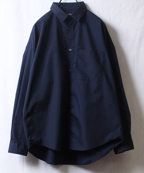 yield(イールド)の「【yield select apparel】TCビッグシャツ オーバーサイズ 217-05(シャツ/ブラウス・メンズ・ホワイト/ダークグリーン/ネイビー/グリーン/チャコールグレー・M/L)」の8枚目の写真