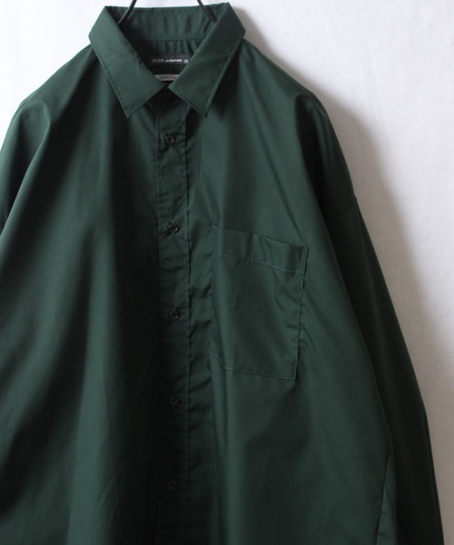 yield(イールド)の「【yield select apparel】TCビッグシャツ オーバーサイズ 217-05(シャツ/ブラウス・メンズ・ホワイト/ダークグリーン/ネイビー/グリーン/チャコールグレー・M/L)」の15枚目の写真